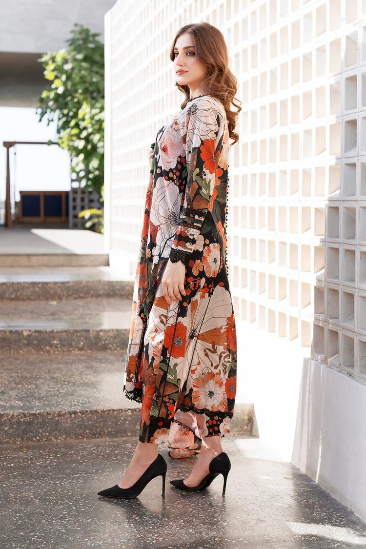 CF1219- Summer 3PC lawn all over Printed Suit