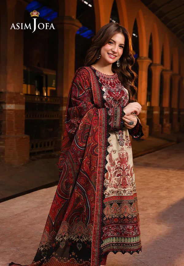 CF1224- ASIM JOFA - LAWN 3PC Digital Print Dress