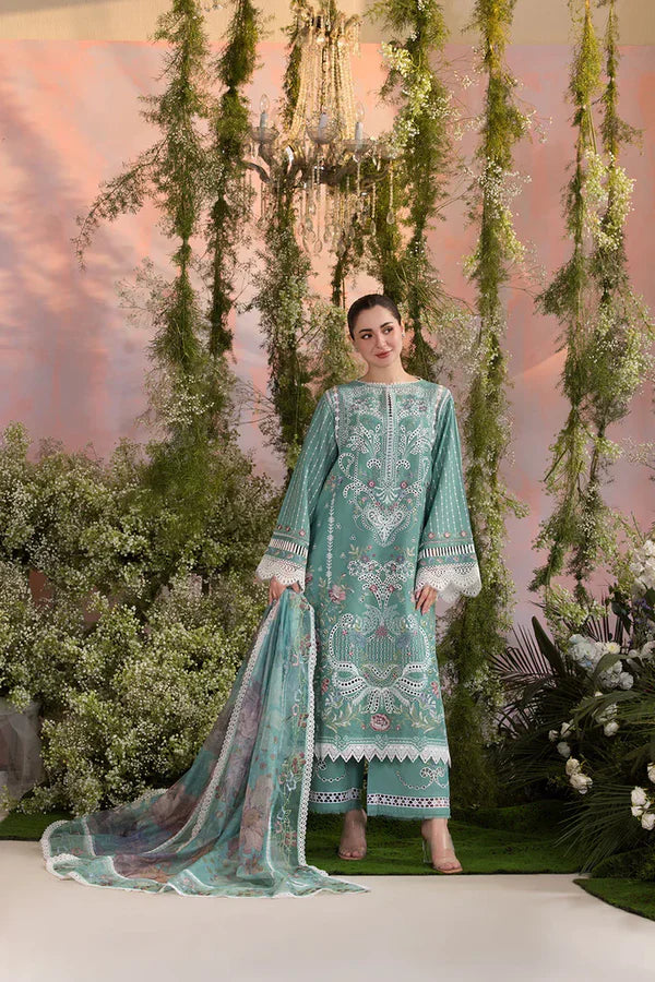 Sobia Nazir CF1275 Sobia Nazir - Summer 3PC Lawn ChickenKari Embroidered Suit