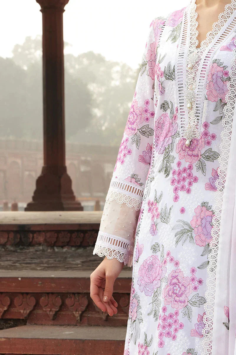 Bareeze  CF019- Embroided 3pc lawn dress with embroidered chiffon dupatta
