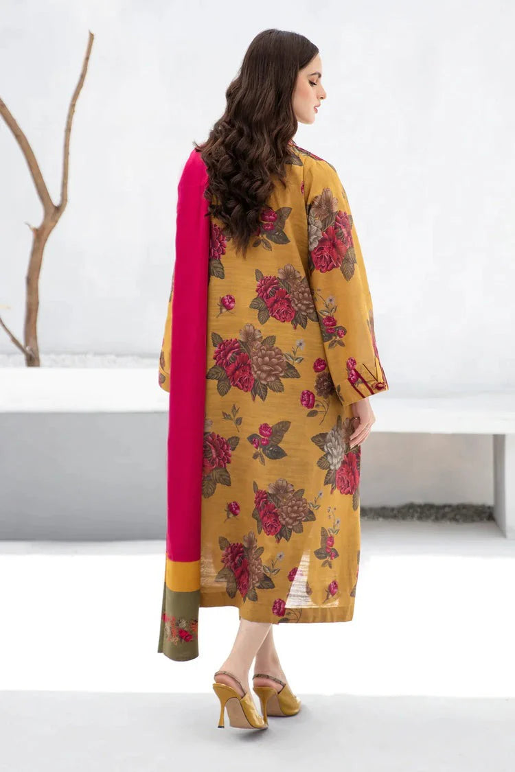 CF1220- Winter 3PC Dhanak all over Printed Suit