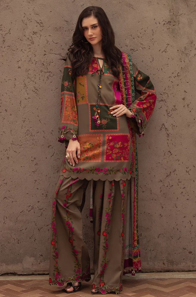 Charizma  - Summer3PC lawn Digital Print Dress CF1223