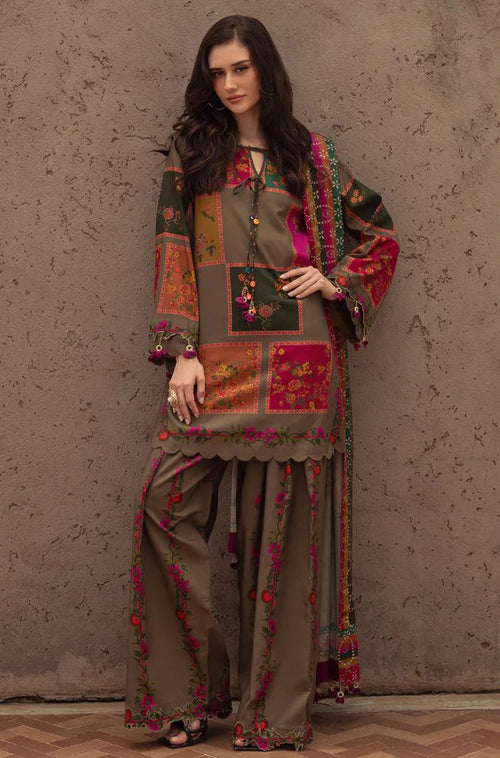 Charizma  - Summer3PC lawn Digital Print Dress CF1223