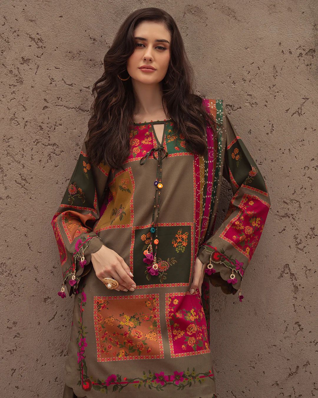 Charizma  - Summer3PC lawn Digital Print Dress CF1223