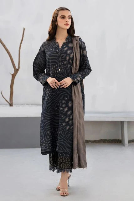 CF1228 Winter 3PC Karandi Digital Print Dress