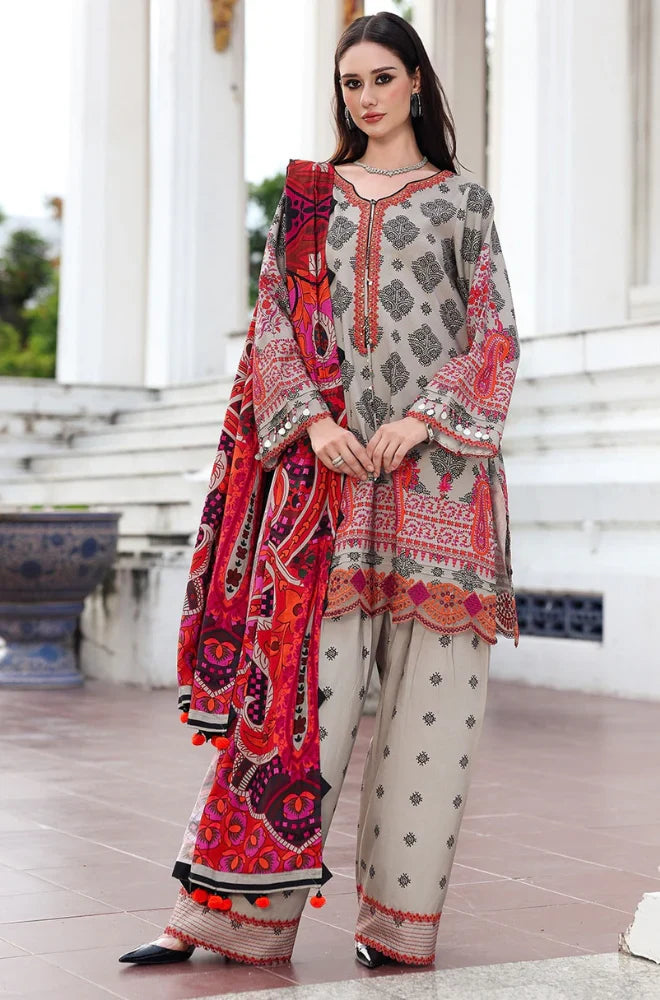CF1230 Winter 3PC Karandi Digital Print Dress