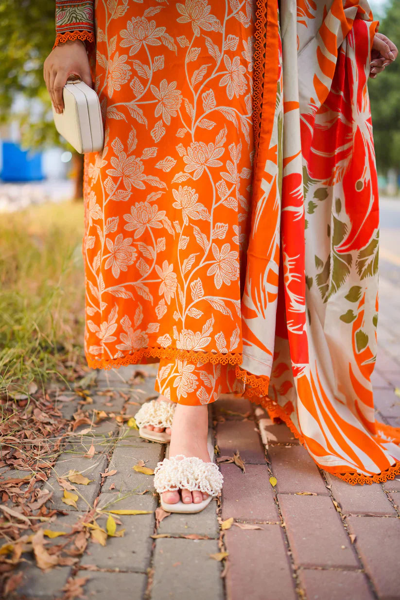 CF1231 SUMMER 3PC LAWN Digital Print Dress