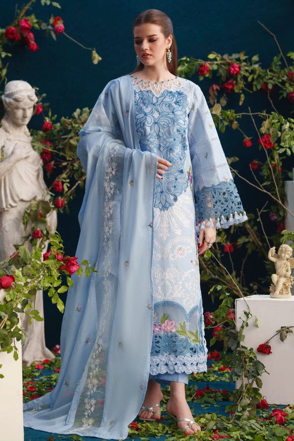 PARISHAY  - SUMMER 3PC LAWN EMBROIDERY FRONT WITH CHIFFON EMBROIDERY DUPATTA WC1305