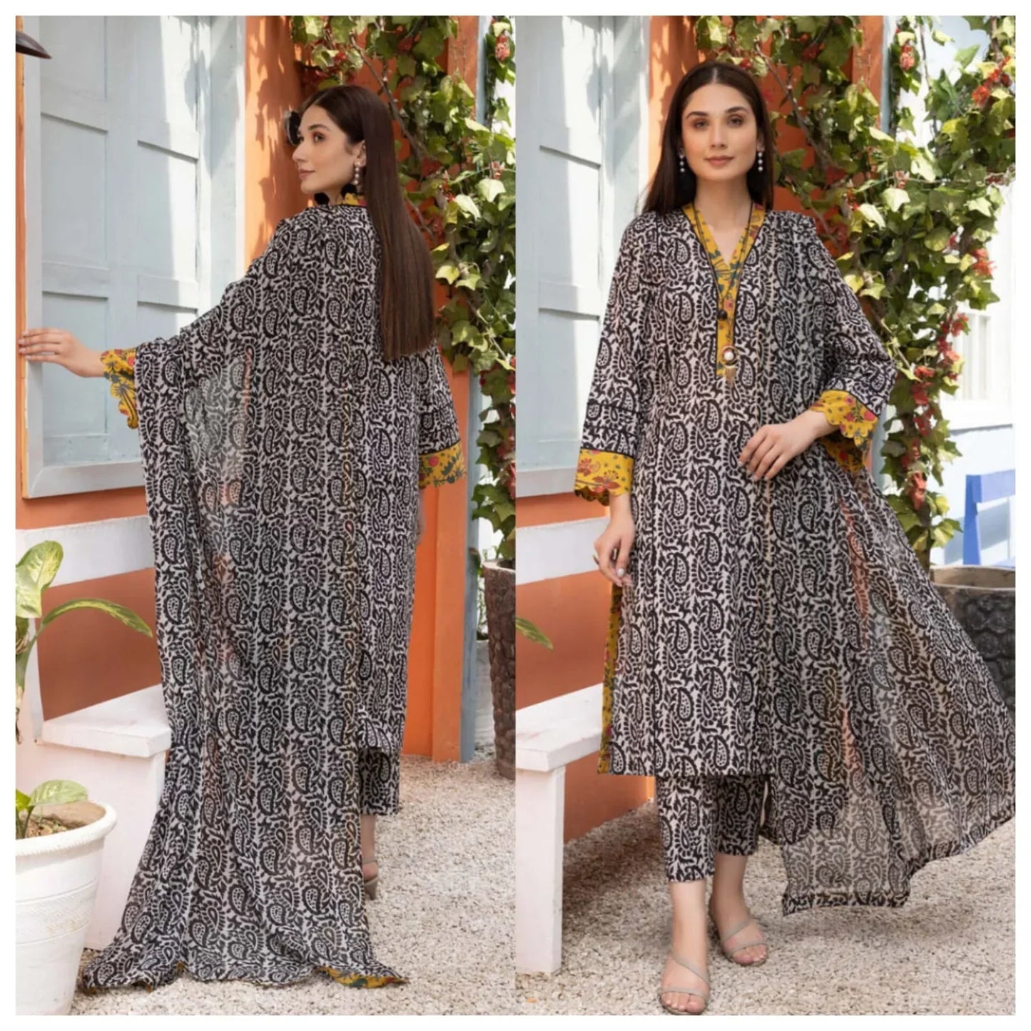 Charizma CF278-3 Piece Unstitched Digital Printed Airjet Lawn Suit