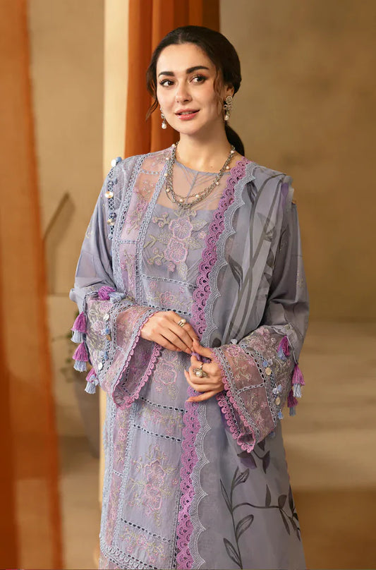 Saira Rizwan CF1064 - 3PC Lawn Chickenkari Embroidered Suit
