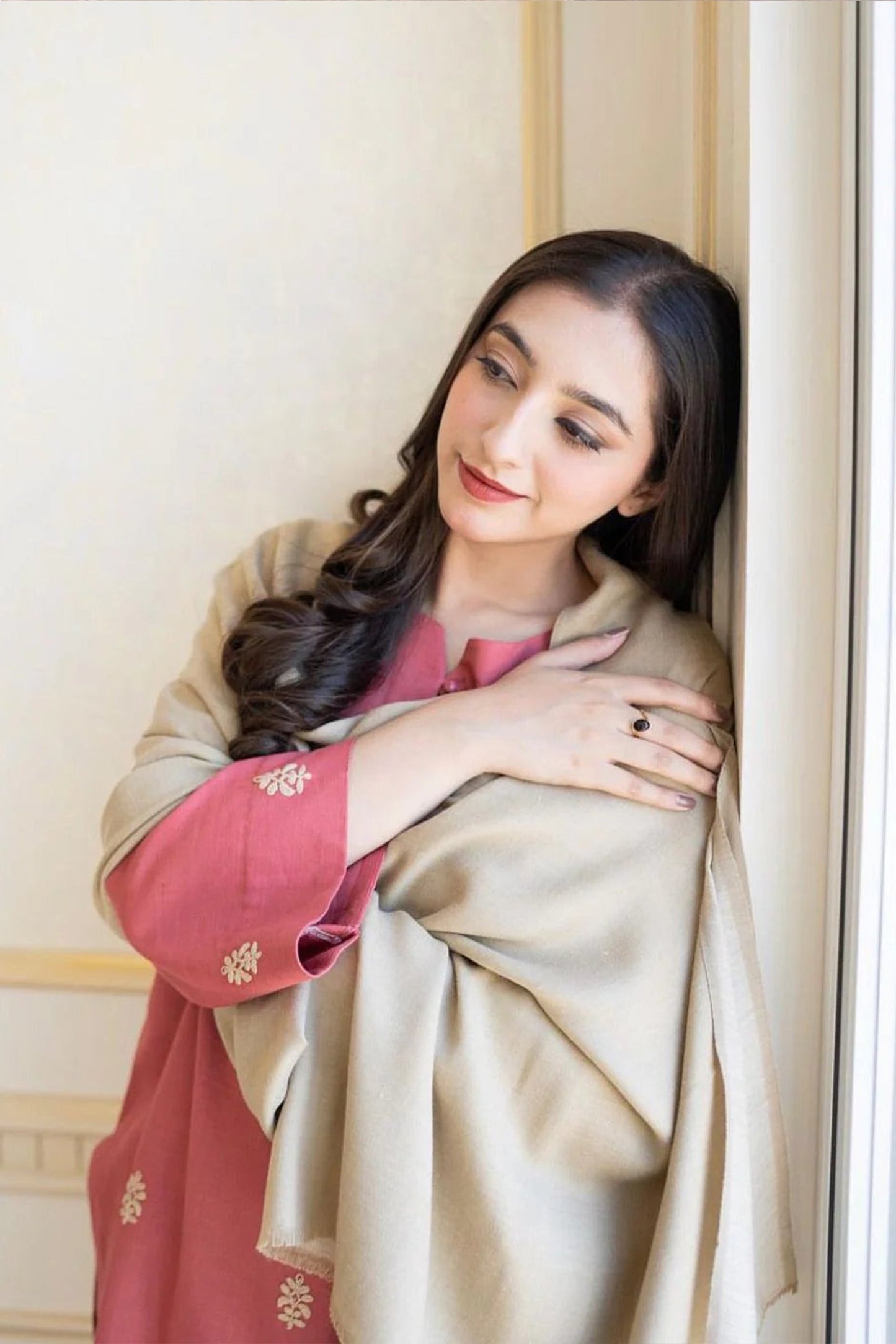 CF611-Asling Winter 3PC Dhanak suit with Dhanak Shawll