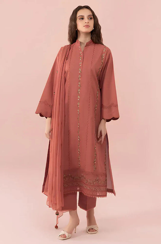 Saphire CF731-SUMMER 3PC Lawn Embroidered Shirt With Chiffon Embroidered Dupatta