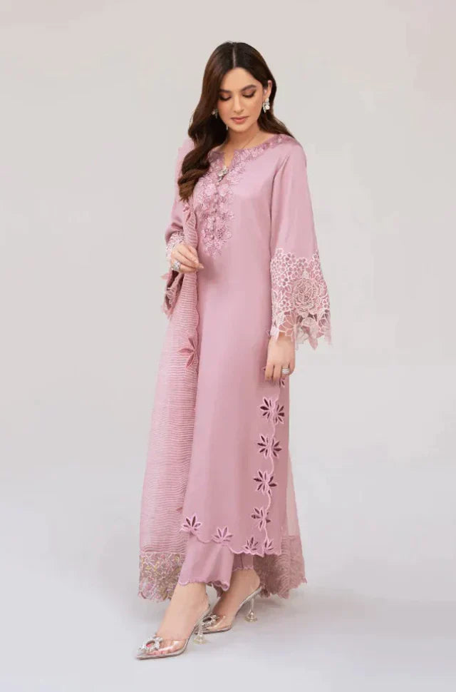 Nadia Farooqui CF742-SUMMER Lawn Unstitched 3 Piece Embroidered Dress With Embroidered Organza Duppatta