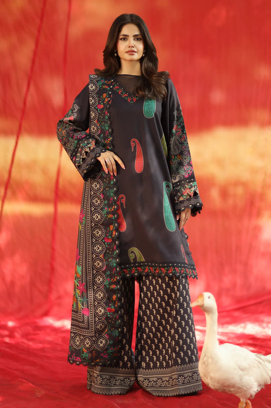 CF1246 3-PC Unstitched Printed Linen Collection ANW6-13