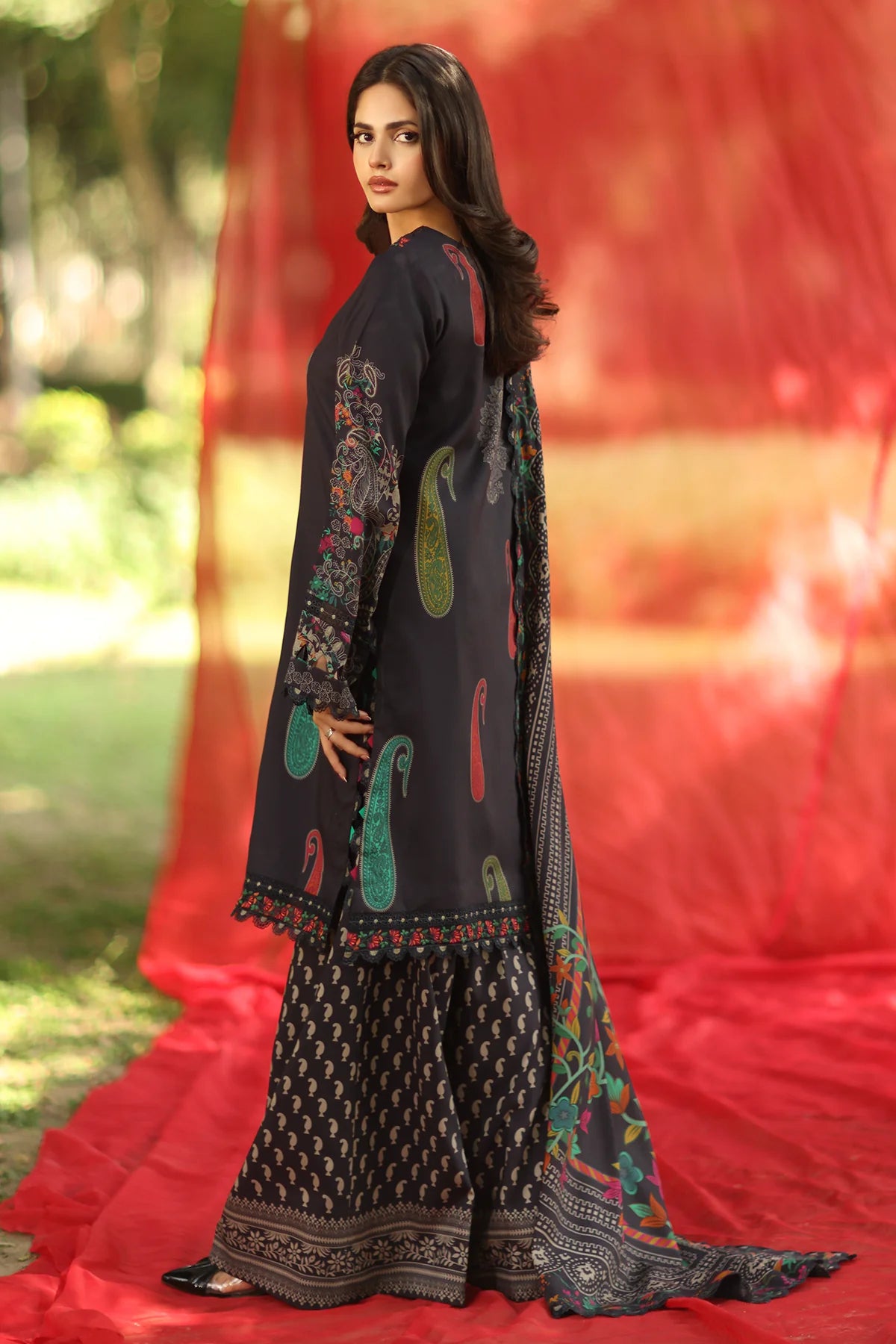 CF1246 3-PC Unstitched Printed Linen Collection ANW6-13