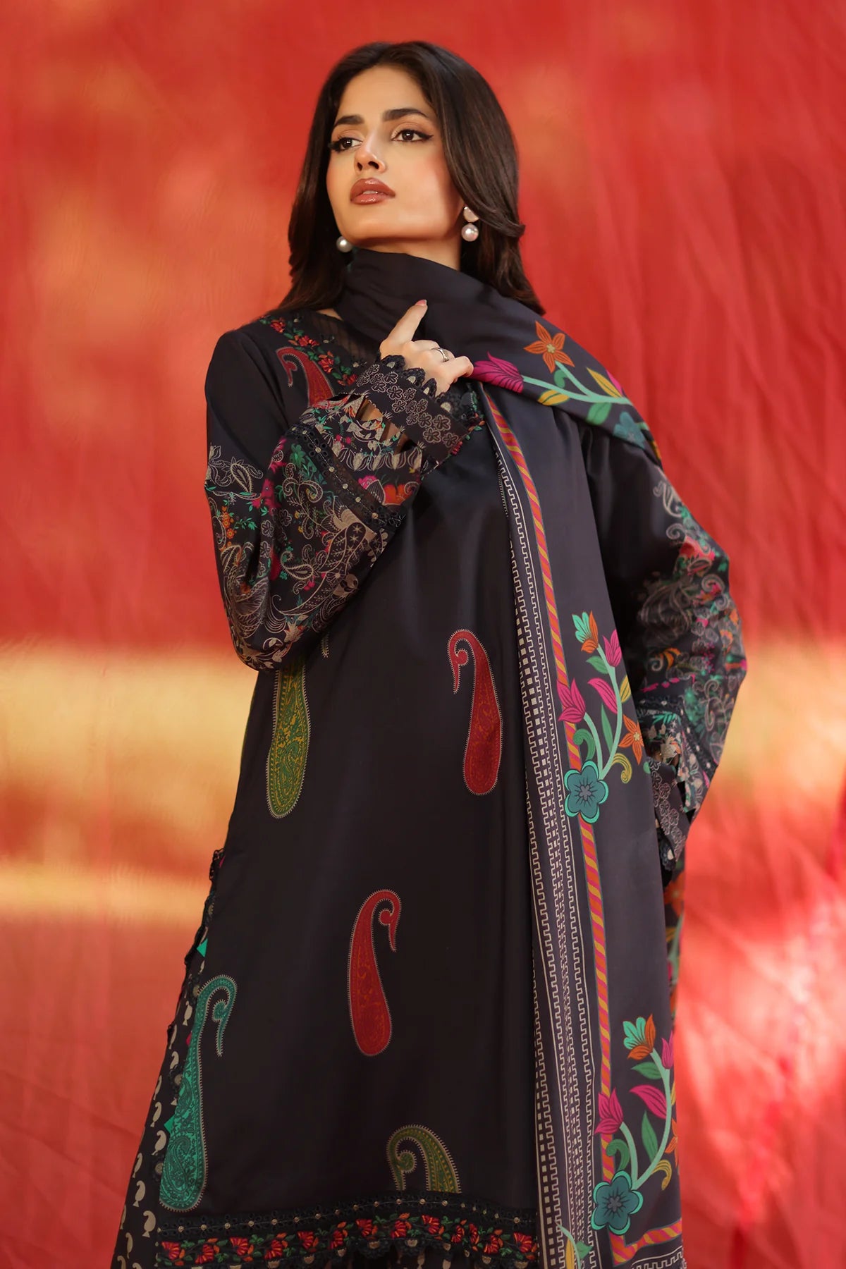 CF1246 3-PC Unstitched Printed Linen Collection ANW6-13