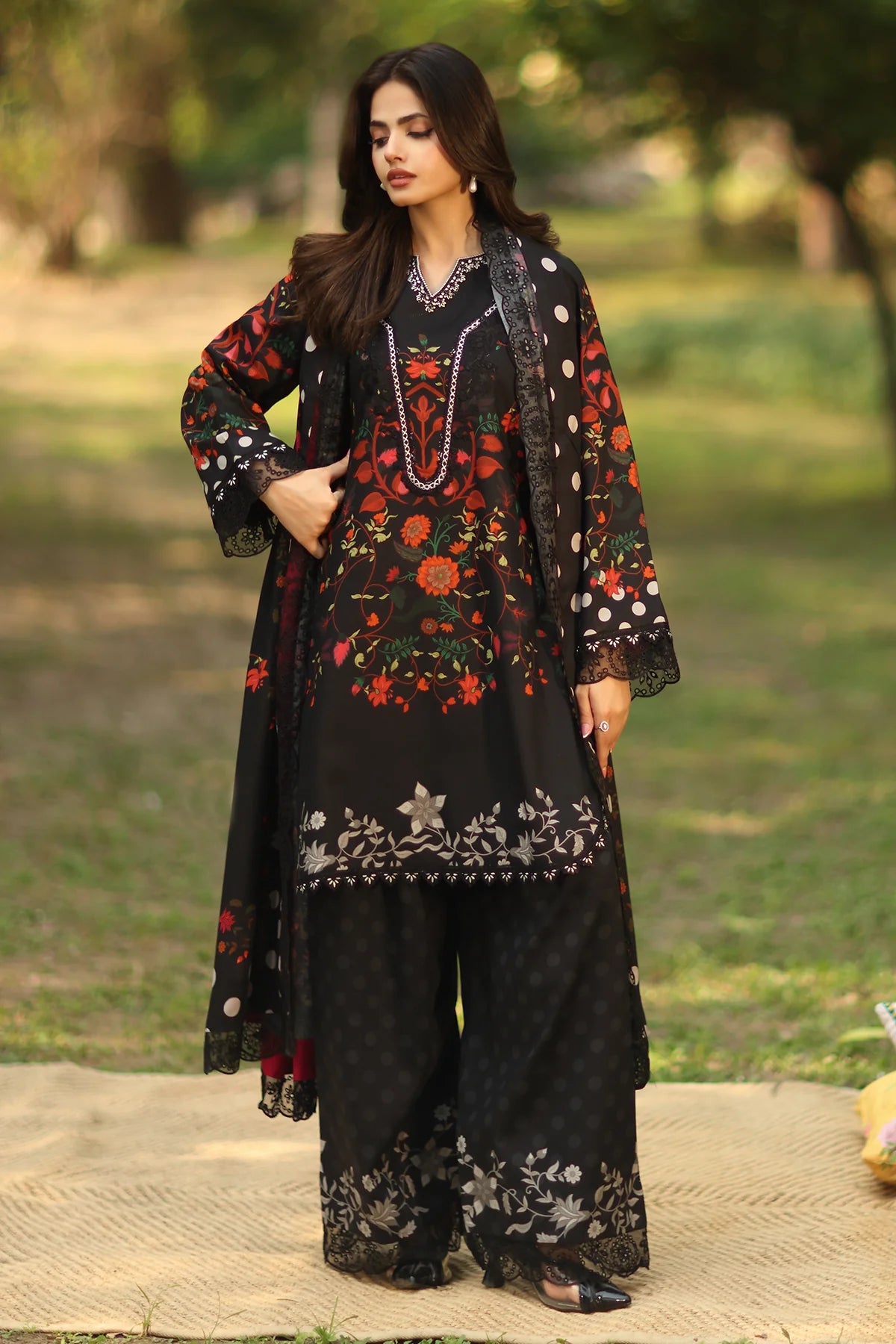 CF1245 3-PC Unstitched Printed Linen Collection ANW6-13