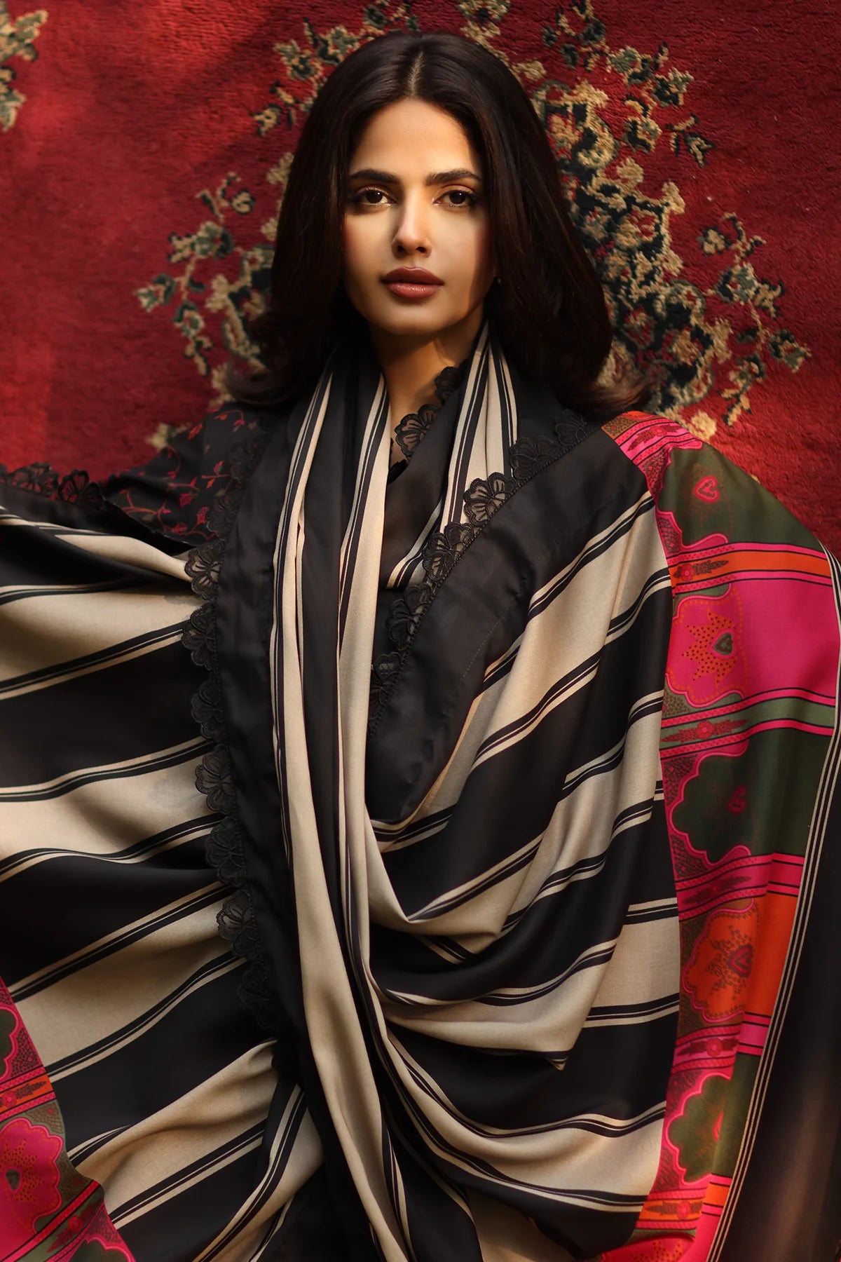 CF1247 3-PC Unstitched Printed Linen Collection ANW6-13