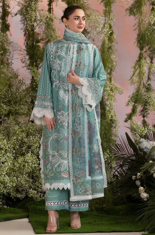 Sobia Nazir CF1275 Sobia Nazir - Summer 3PC Lawn ChickenKari Embroidered Suit