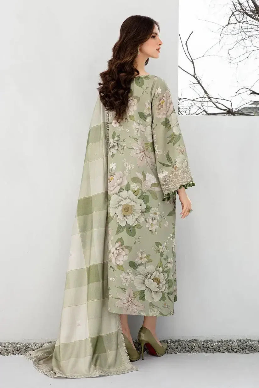 CF942- Winter 3PC Dhanak Karandi Printed Suit