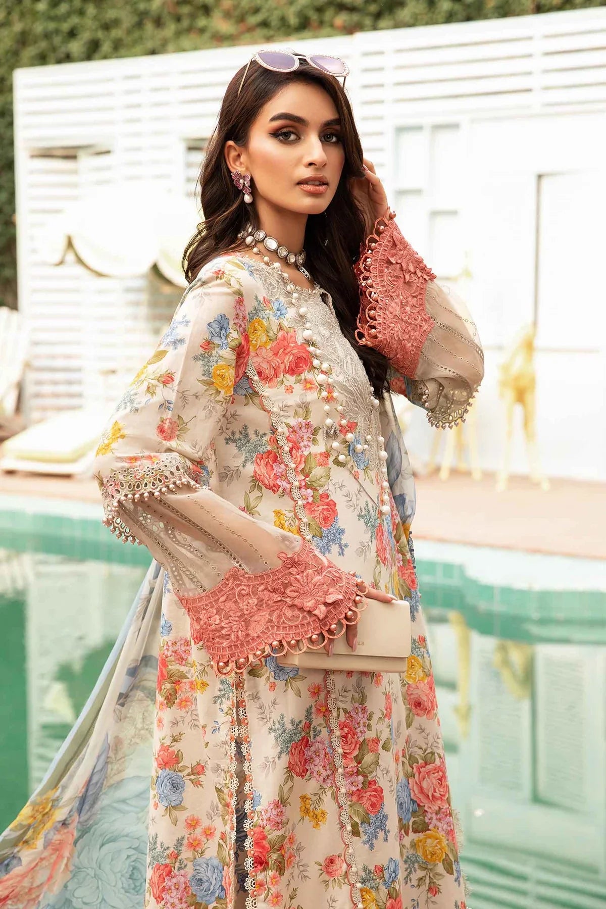 CF789-3 Piece Unstitched Digital Printed Airjet Lawn Suit
