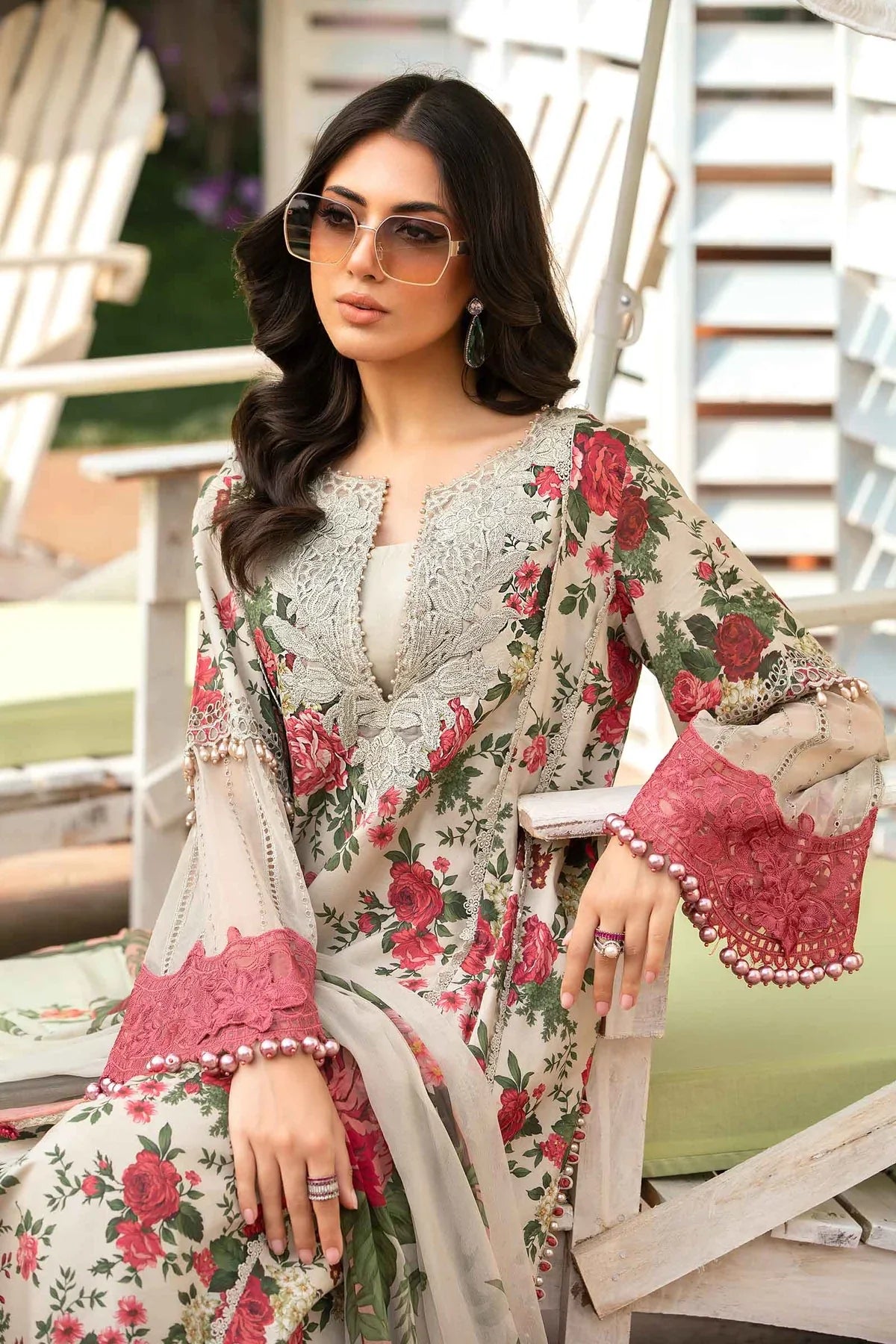 CF785-3 Piece Unstitched Digital Printed Airjet Lawn Suit