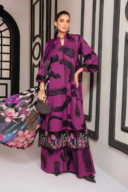 CF786-3 Piece Unstitched Digital Printed Airjet Lawn Suit