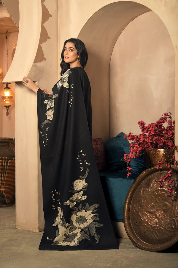 CF916-3PC Winter Dhanak Embroidered suit with Printed Shawll