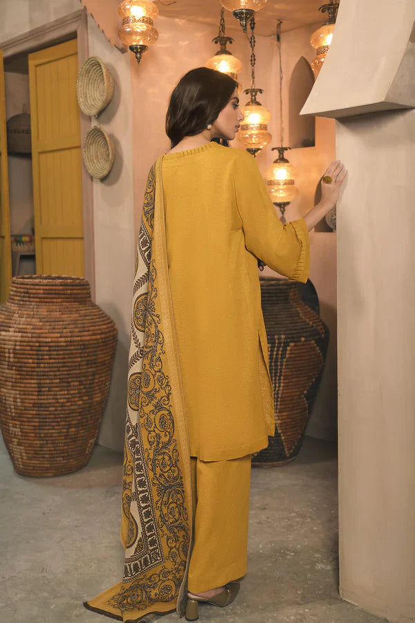 CF945-WINTER 3 Piece Dhanak Suit with digital printed wool shawll