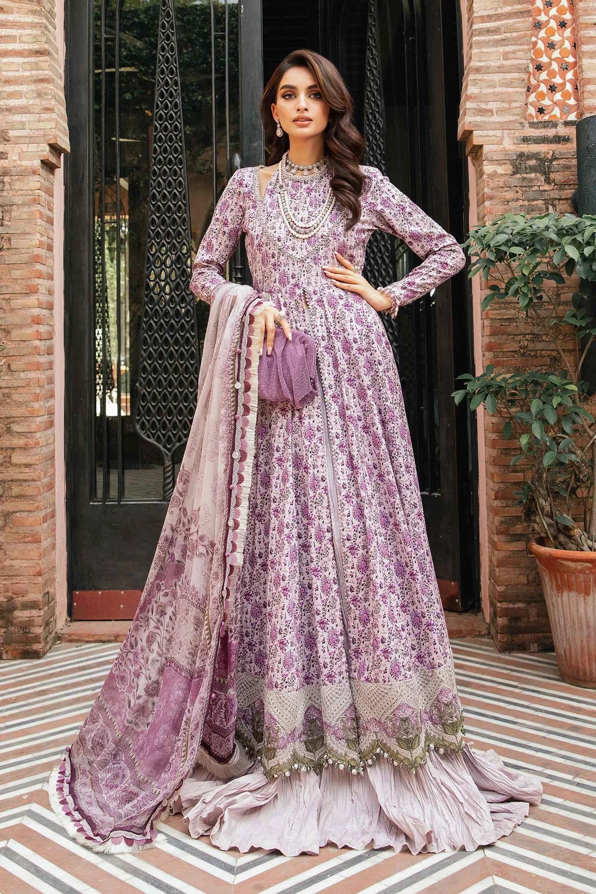 CF791-3 Piece Unstitched Digital Printed Airjet Lawn Suit