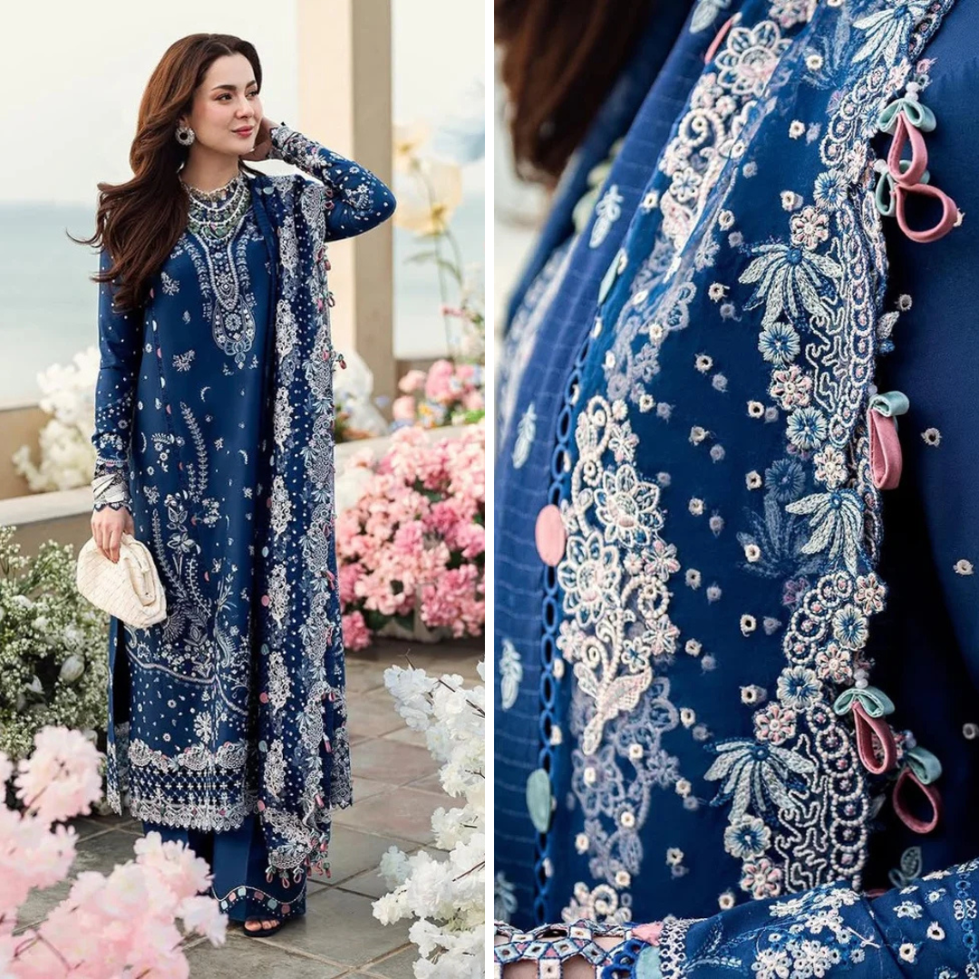 CF1055 - Jade 3PC Lawn Chickenkari Embroidered Suit