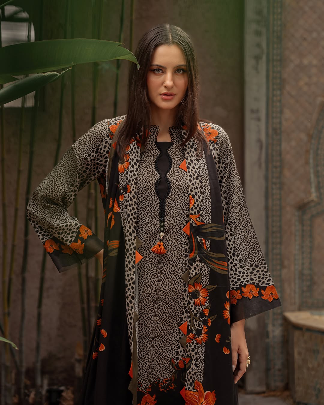 CF1215 Winter 3PC Dhanak all over  Printed Suit