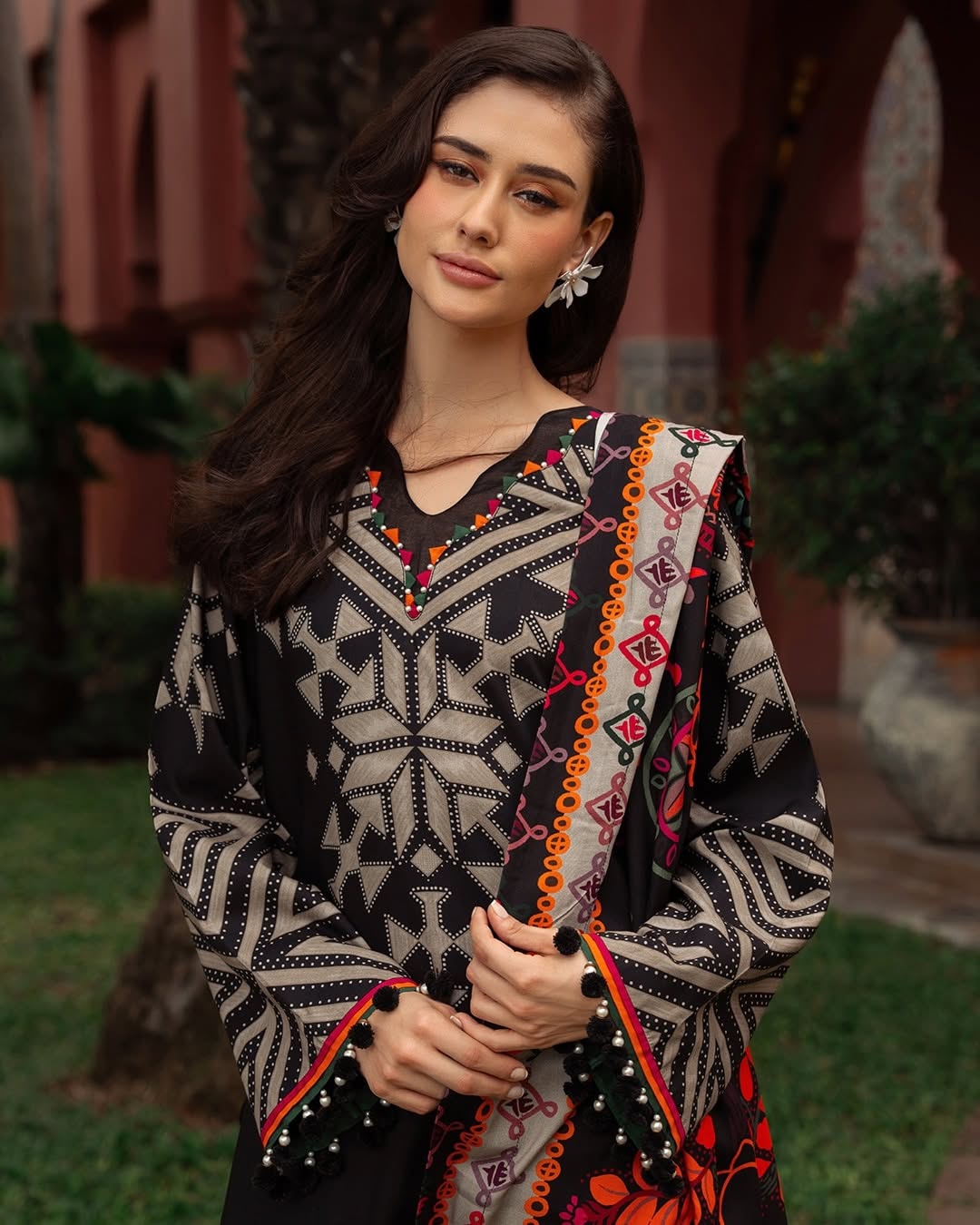 CF1214 Winter 3PC Dhanak all over  Printed Suit