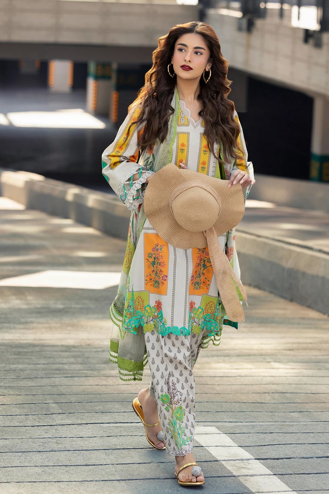 3-PC Unstitched Embroidered Lawn Collection