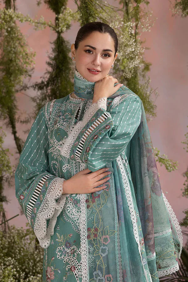 Sobia Nazir CF1275 Sobia Nazir - Summer 3PC Lawn ChickenKari Embroidered Suit