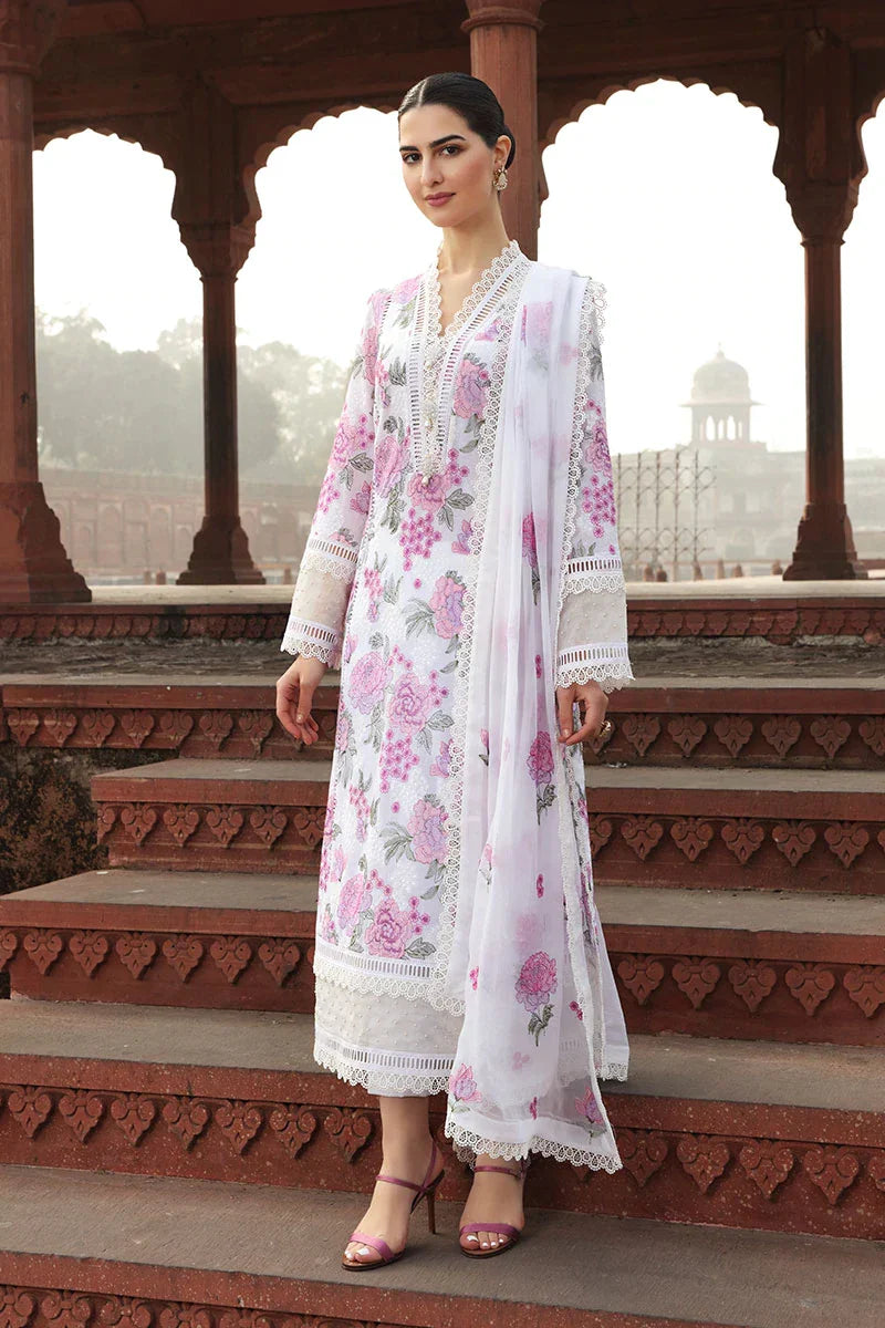 Bareeze  CF019- Embroided 3pc lawn dress with embroidered chiffon dupatta