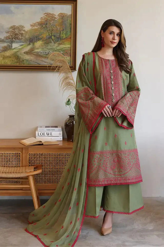Bareeze  CF1002 - 3 Piece Embroidered Lawn Suit