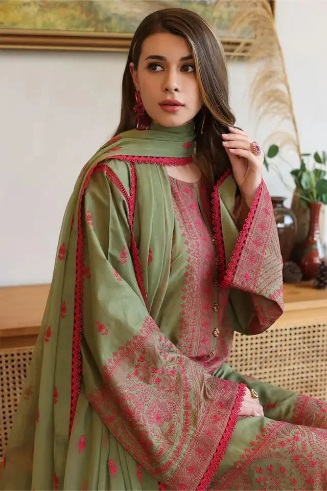 Bareeze  CF1002 - 3 Piece Embroidered Lawn Suit